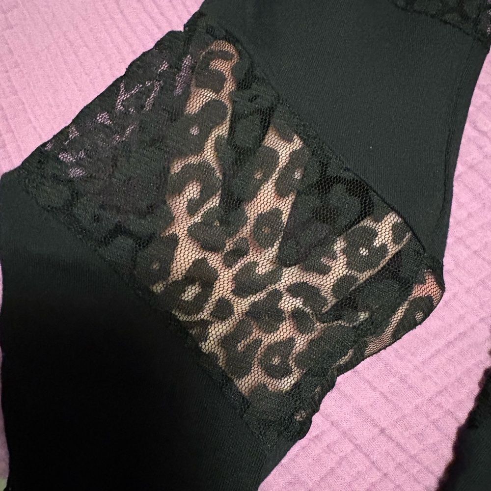 Lip Service cheetah mesh tights